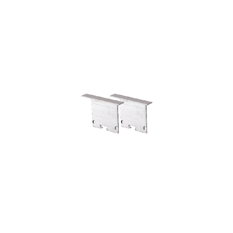 SET OF METAL END CAPS FOR P211, 2 PCS WITHOUT HOLE