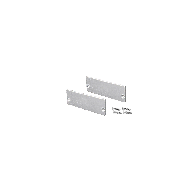 SET OF METAL END CAPS FOR P234, 2 PCS WITHOUT HOLE