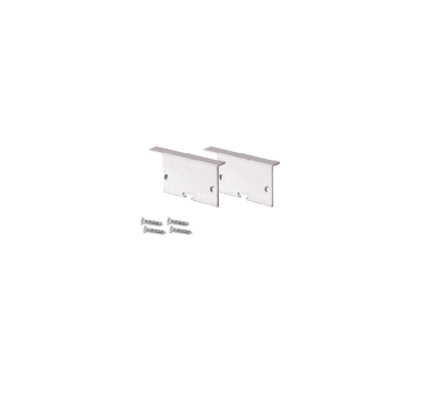 SET OF METAL END CAPS FOR P281, 2 PCS WITHOUT HOLE