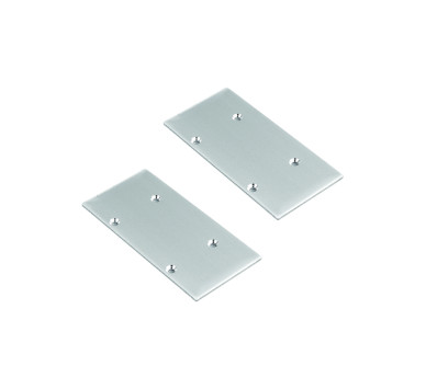 SET OF METAL END CAPS FOR P49N, 2 PCS WITHOUT HOLE