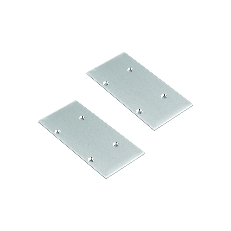 SET OF METAL END CAPS FOR P49N, 2 PCS WITHOUT HOLE