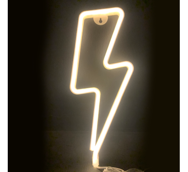 ΑΣΤΡΑΠΗ, 98 NEON LED ΛΑΜΠΑΚΙΑ ΜΕ ΜΠΑΤΑΡΙΑ (3xAA)/USB, WW, IP20, 34x2x13cm