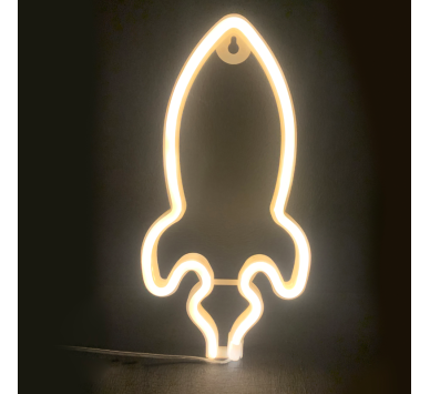 ΠΥΡΑΥΛΟΣ, 87 NEON LED ΛΑΜΠΑΚΙΑ ΜΕ ΜΠΑΤΑΡΙΑ (3xAA)/USB, WW, IP20, 13.5x2x27cm