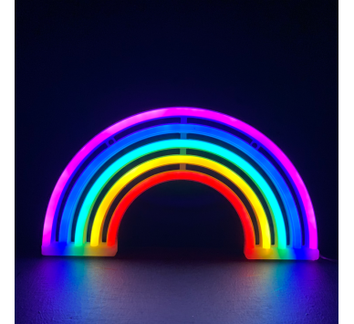 ΟΥΡΑΝΙΟ ΤΟΞΟ, 80 NEON LED ΛΑΜΠΑΚΙΑ ΜΕ ΜΠΑΤΑΡΙΑ (3xAA)/USB, RGB, IP20, 18x2x30cm