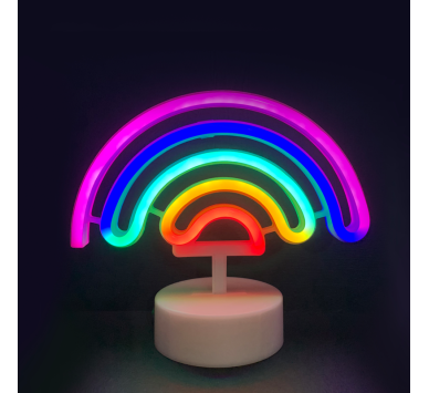 ΟΥΡΑΝΙΟ ΤΟΞΟ, 66 NEON LED ΛΑΜΠΑΚΙΑ ΜΕ ΜΠΑΤΑΡΙΑ (3xAA)/USB, RGB, IP20, 23x10x19.5cm