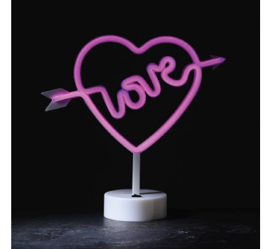 LOVE, 200 NEON LED ΛΑΜΠΑΚΙΑ ΜΕ ΜΠΑΤΑΡΙΑ (3xΑΑ)/USB, ΡΟΖ, IP20, 29*10*28.5