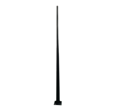 ΚΟΛΩΝΑ ΧΑΛΥΒΔΙΝΗ Φ60/114 3 ΜΕΤΡΩΝ 3mm ΚΩΝΙΚΗ ME ΘΥΡΙΔΑ ΕΠΙΣΚΕΨΗΣ RAL 7016