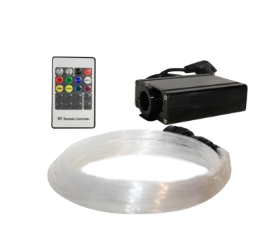 LED 16W FIBER OPTIC KIT 0,75mm 25x2-3-4-5m & RF REMOTE