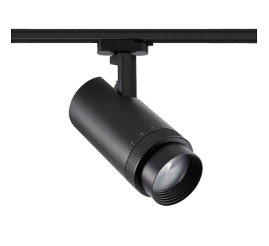 BLACK LED TRACK LIGHT 40W 4000K 4wires 15-60° 3100lm230VRa80