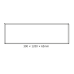 CEILING ALUM FRAME 30x120x6.5cm FOR OTIS*N, ROVE, DEBA & TREGO LED PANELS (WITH SCREWS)