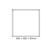 CEILING ALUM FRAME 60x60x6.5cm FOR OTIS*N, ROVE, DEBA & TREGO LED PANELS (WITH SCREWS)