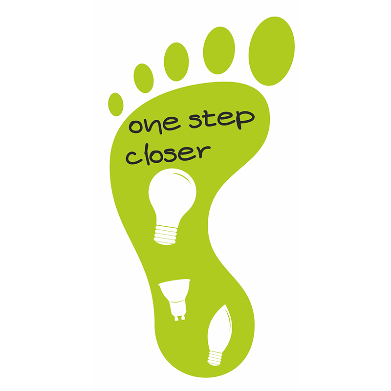 LEFT FOOTPRINT FLOOR STICKER DIOLAMP 27x11cm