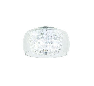 NETTO ΟΡΟΦΗΣ ΚΡΥΣΤΑΛΛΟ - ΓΥΑΛΙ Φ30CM 4ΧG9 YVONNE