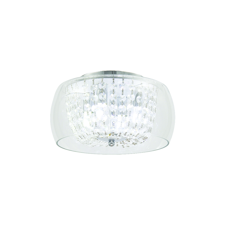 NETTO ΟΡΟΦΗΣ ΚΡΥΣΤΑΛΛΟ - ΓΥΑΛΙ Φ30CM 4ΧG9 YVONNE