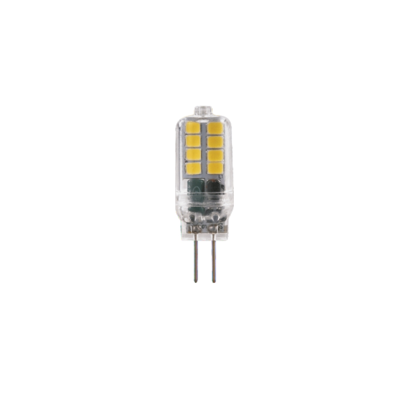 LED SMD G4 2W 6000K 12V AC/DC 200LM RA80 30000H 360° PLASTIC CLEAR