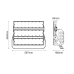 LED HIGH POWER FLOOD LUMINAIRE 720W, 111600LM, 5000K, 60°, 230V AC, IP66, IK10