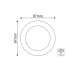   ΣΠΟΤ ΛΕΥΚΟ ΔΑΧΤΥΛΙΔΙ - ΛΕΥΚΟΣ ΚΑΘΡΕΠΤΗΣ ΑΛΟΥΜΙΝΙΟΥ
