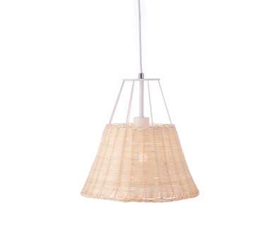 NETTO ΚΡΕΜΑΣΤΟ Φ/Σ 1ΧΕ27 ΡΑΤΑΝ+ΛΕΥΚΟ ΜΕΤΑΛΛΟ D30XH120CM ZORBAS
