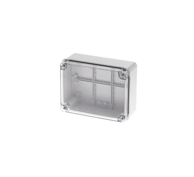 190X140X75 SURF BOX TRANSARENT LID IP65