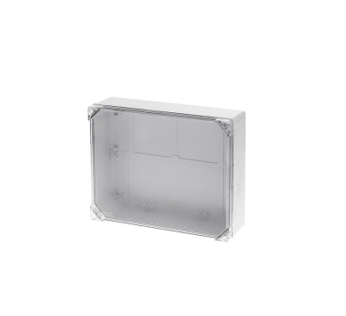 310X240X100 SURF BOX TRANSARENT LID IP65