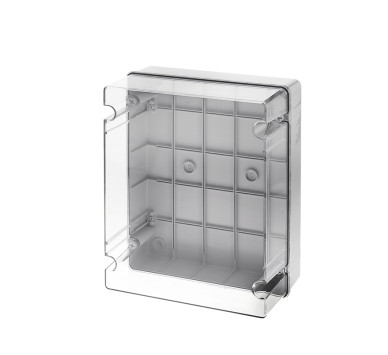 380X300X180 SURF BOX TRANSARENT LID IP65