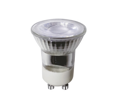LED SMD GU10 MINI 2,5W 3000K 230V AC 260LM RA80 30000H 38° GLASS