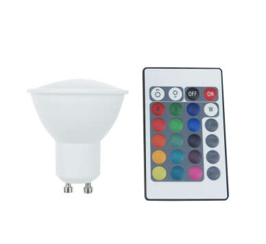 LED SMD GU10 5W IR RGB+3.000K 230V AC 400LM RA80 30000H 75°
