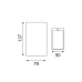 NETTO UP-DOWN CUBES 2X1W SMD EPISTAR LED 3000K 230V GREY