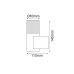 NETTO UP CLEAR 2W LED 3000K 230V GREY