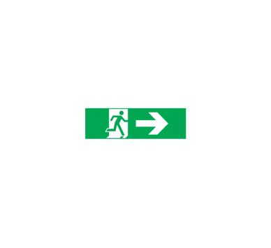 ARROW RIGHT STICKER FOR EXIT/EMERGENCY LIGHTING