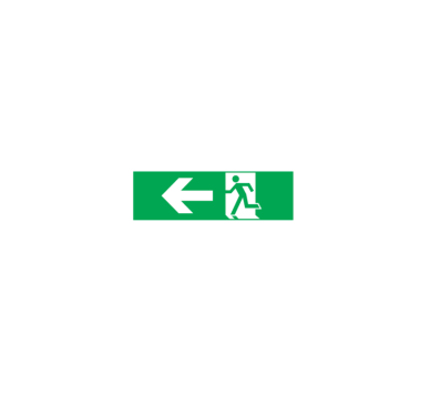 ARROW LEFT STICKER FOR EXIT/EMERGENCY LIGHTING