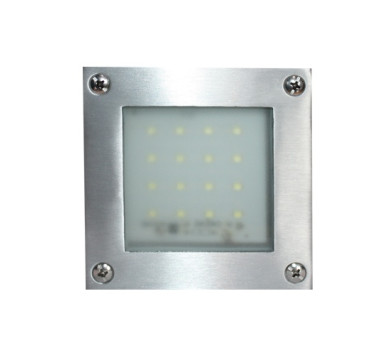 NETTO ΠΛΑΦΟΝΙΕΡΑ ΕΞΩΤΕΡΙΚΗ LED ΨΥΧΡΟ 105X105 ΠΑΡ. ΝΙΚΕΛ ΜΑΤ