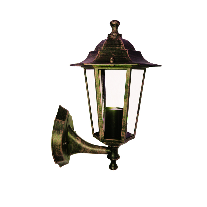 LANTERN HEXAGON RUST E27 UP