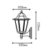 LANTERN HEXAGON RUST E27 UP