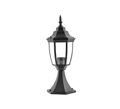 ΦΑΝΑΡΙ ΚΟΛΩΝΑΣ ΜΑΥΡΟ ΙΡ44 Ε27 60W RAL C0026