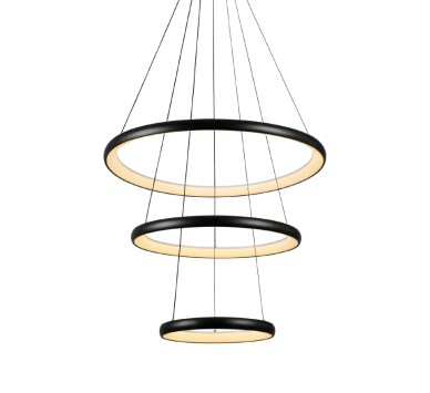 ΚΡΕΜΑΣΤΟ Φ/Σ LED 60W 4800LM CCT IP20   ΜΑΥΡΟ ΜΕΤΑΛΛΙΚΟ + ΑΚΡΥΛΙΚΟ