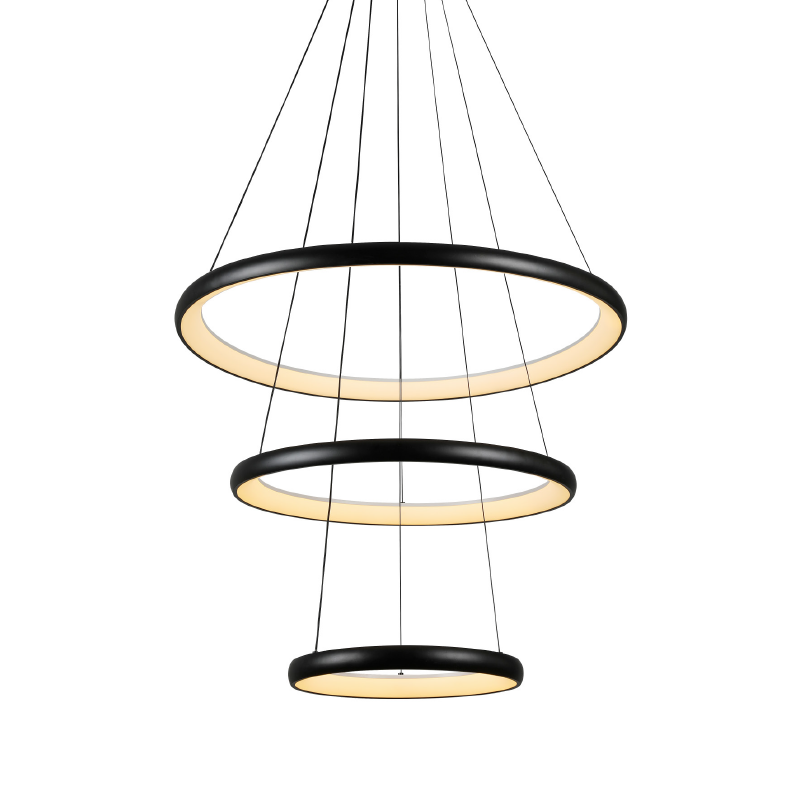 ΚΡΕΜΑΣΤΟ Φ/Σ LED 60W 4800LM CCT IP20   ΜΑΥΡΟ ΜΕΤΑΛΛΙΚΟ + ΑΚΡΥΛΙΚΟ