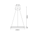 ΚΡΕΜΑΣΤΟ Φ/Σ LED 24W 1900LM CCT IP20 ΧΡΥΣΟ ΜΕΤΑΛΛΙΚΟ + ΑΚΡΥΛΙΚΟ