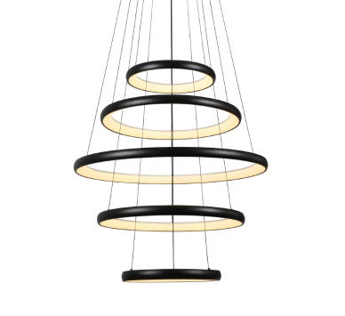 ΚΡΕΜΑΣΤΟ Φ/Σ LED 80W 6400LM CCT IP20 ΜΑΥΡΟ ΜΕΤΑΛΛΙΚΟ + ΑΚΡΥΛΙΚΟ
