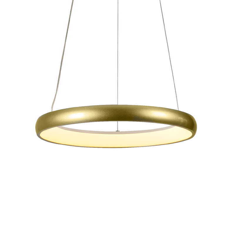 ΚΡΕΜΑΣΤΟ Φ/Σ LED 48W 3800LM CCT IP20 ΧΡΥΣΟ ΜΕΤΑΛΛΙΚΟ + ΑΚΡΥΛΙΚΟ