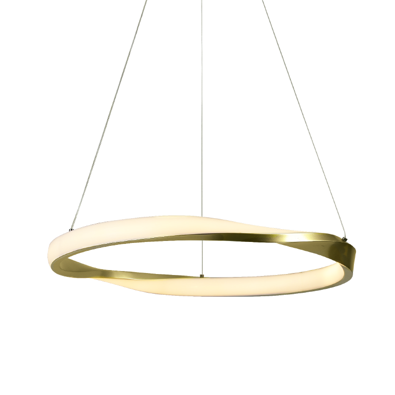 ΚΡΕΜΑΣΤΟ Φ/Σ LED 32W 2500LM CCT IP20 ΧΡΥΣΟ ΜΕΤΑΛΛΙΚΟ + ΑΚΡΥΛΙΚΟ