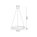 ΚΡΕΜΑΣΤΟ Φ/Σ LED 32W 2500LM CCT IP20 ΛΕΥΚΟ ΜΕΤΑΛΛΙΚΟ + ΑΚΡΥΛΙΚΟ