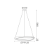 ΚΡΕΜΑΣΤΟ Φ/Σ LED 42W 3300LM CCT IP20 ΛΕΥΚΟ ΜΕΤΑΛΛΙΚΟ + ΑΚΡΥΛΙΚΟ