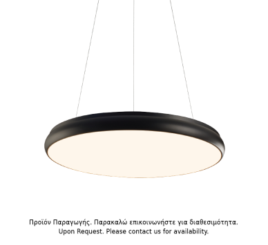 ΚΡΕΜΑΣΤΟ Φ/Σ LED 54W  4320LM ΜΑΥΡΟ ΜΕΤ/ΚΟ D60XH8CM KALLISTA