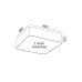 ΟΡΟΦΗΣ Φ/Σ LED 40W 4000LM CCT ΜΑΥΡΟ ΜΕΤ/ΚΟ 48X48XH13CM EMERY