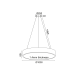 ΚΡΕΜΑΣΤΟ Φ/Σ LED 100W 9500LM CCT ΜΑΥΡΟ ΜΕΤ/ΚΟ D100XH120CM OPTIMUS