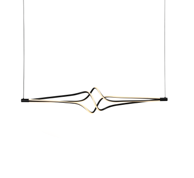 ΚΡΕΜΑΣΤΟ Φ/Σ  LED 48W 3800LM CCT IP20 ΜΑΥΡΟ ΑΛΟΥΜΙΝΙΟ + ΑΚΡΥΛΙΚΟ