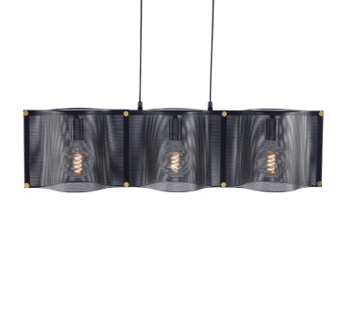 NETTO ΚΡΕΜΑΣΤΟ Φ/Σ 3ΧΕ27 ΜΑΥΡΟ ΜΕΤΑΛΛΙΚΟ 85X20XH120CM MORDOR