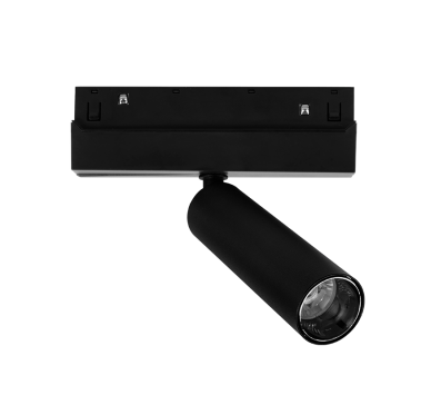 ΜΑΥΡΟ ΜΑΤ ΜΑΓΝΗΤΙΚΟ ΜΙΝΙ ΣΠΟΤ 48V DC 8W 3000K 800LM 24° OSRAM RA90 Φ30*110MM