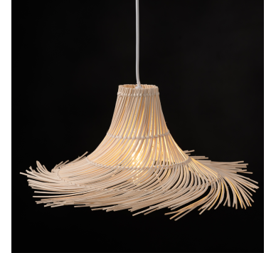 ΚΡΕΜΑΣΤΟ Φ/Σ 1ΧΕ27 RATTAN D65xΗ19CM ΣΥΜΗ